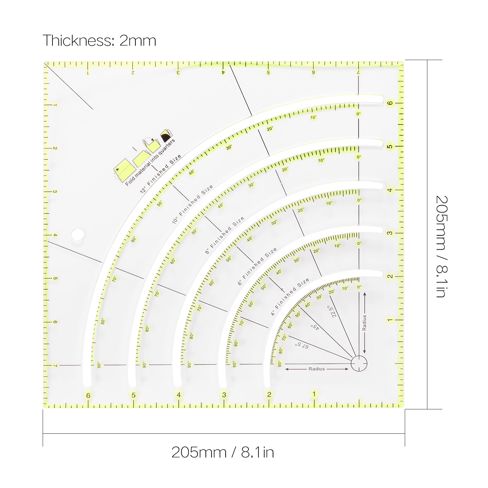 Multi Angle Ruler Cutting Rulers Patch Work Ruler ... – Vicedeal