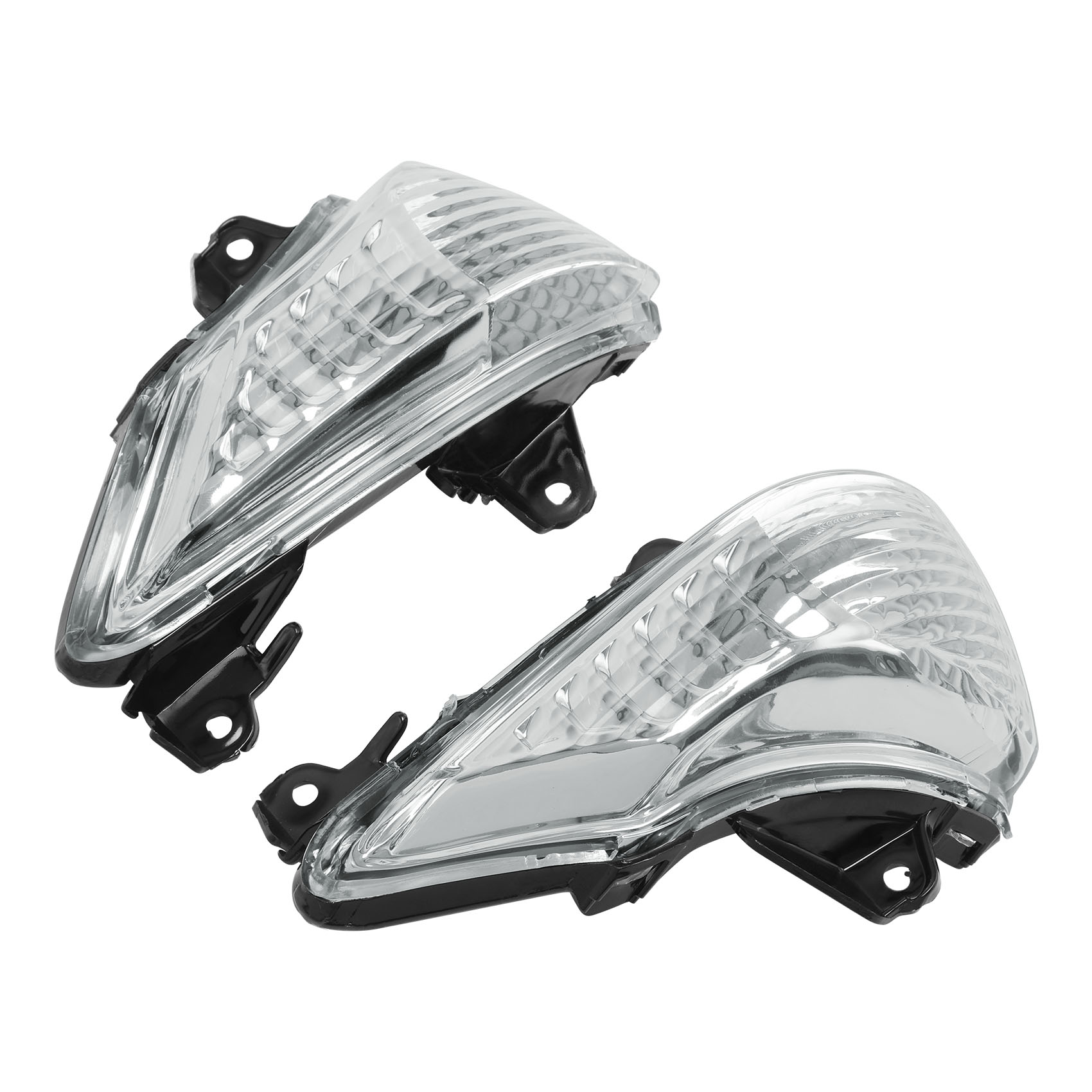 Clignotant de moto pour Kawasaki ER6N ER6F ER6R , lentille noire/claire/Orange en vogue: Clear