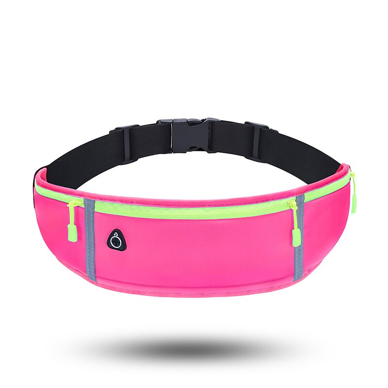 Ultradunne Mode Taille Tas Waterdichte Reizen Toevallige Run Klim Zak Sport Taille Verpakking Zomer Unisex Reflecterende Telefoon Tas: Clear