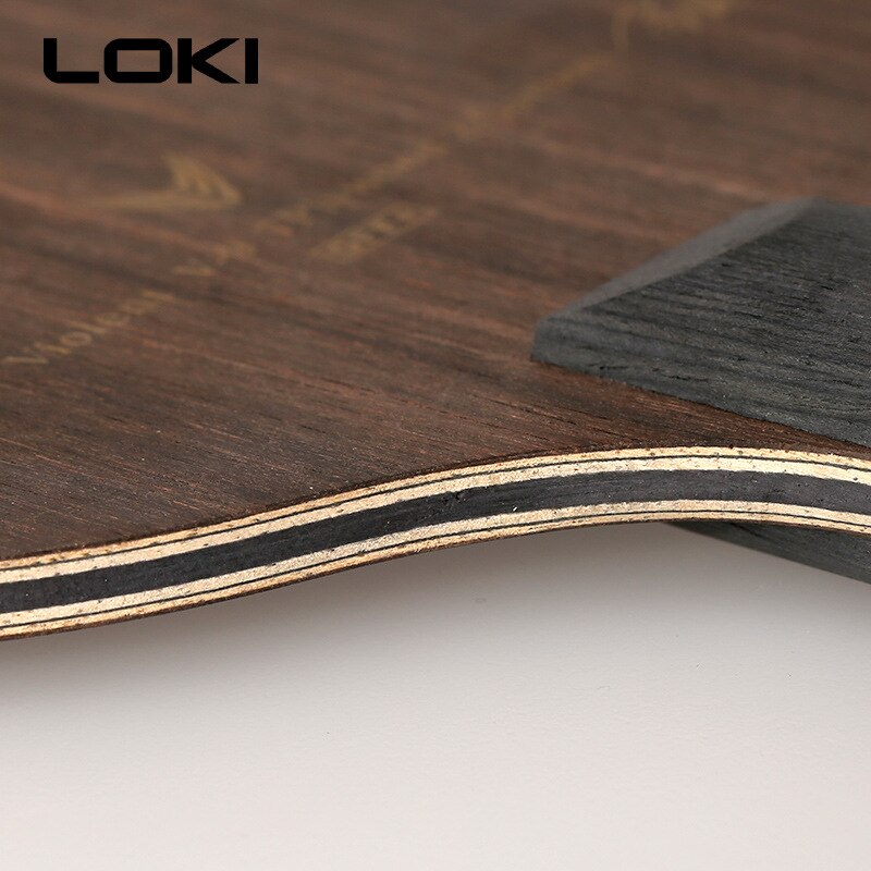 LOKI V9 Ebano Professionale Tavolo di Carbonio Pong pagaia lama 9 Strati ping Pong pipistrello per un Rapido Attacco ciclo continuo unità Lettori
