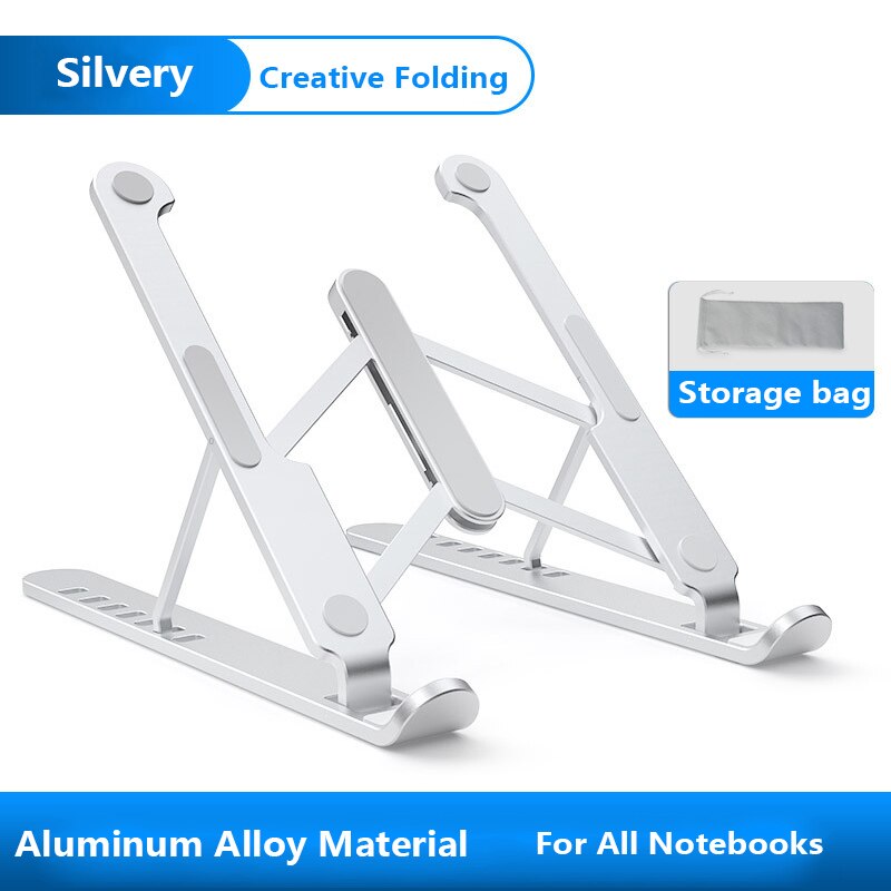 Soporte ajustable para MacBook Pro, plegable, de aluminio, para ordenador portátil y Tablet