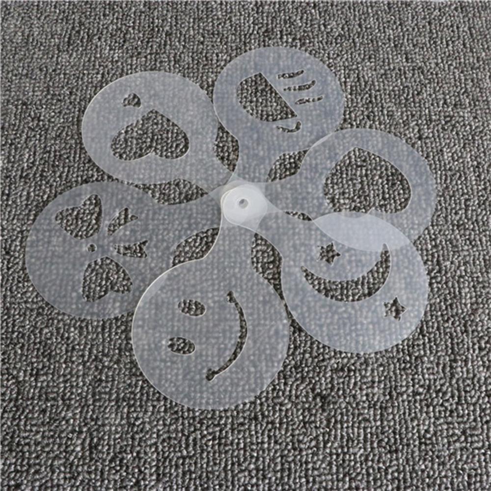 16 stk kaffe tegning cappuccino form fancy kaffe print model skum spray kage stencils pulveriseret sukker si værktøjer