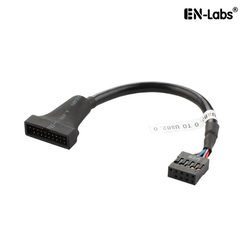 Cable adaptador interno de la placa base, conector USB 2,0 de 9 pines a USB 3,0 de 20 pines, conector USB 3,0 de 20 pines a USB 2,0 de 9 pines