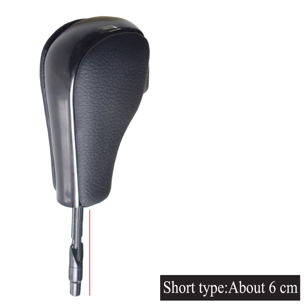 Auto Gear Shift Knob Lever HandBall Automatic For BMW E39 E46 E53 E60 E61 E63 E64 E83 E81 E82 E87 E90 E91 E92 E93 Carbon Fiber: Black-Short
