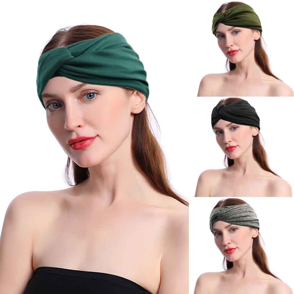 Braided Anti-slip Hair Bands Elastic Sport Headwear Stretch Head Tie Headband Turban Printed Training Band Runing Yoga Hairband