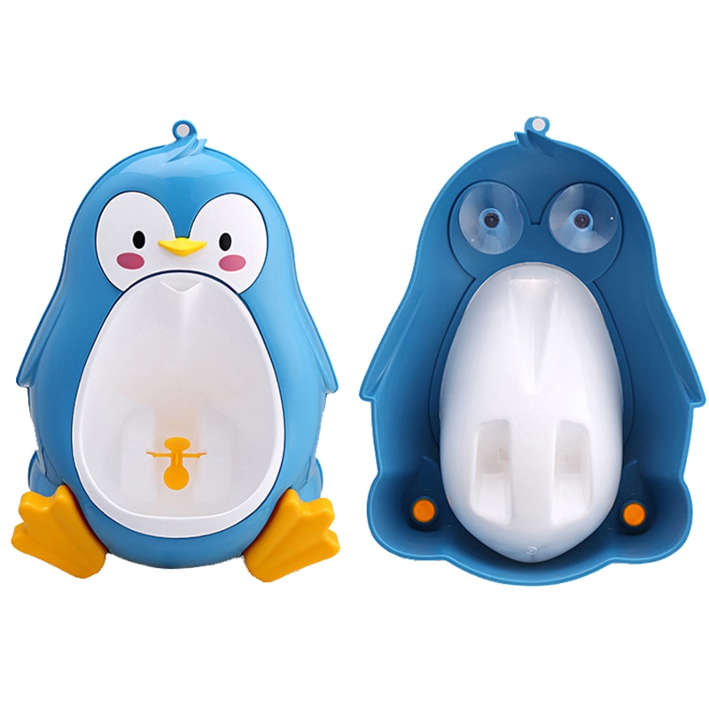 Baby protable urinal babyer dreng potte toilet træning pingvin dyr form børn børn lodret urinal spædbarn penico tisse