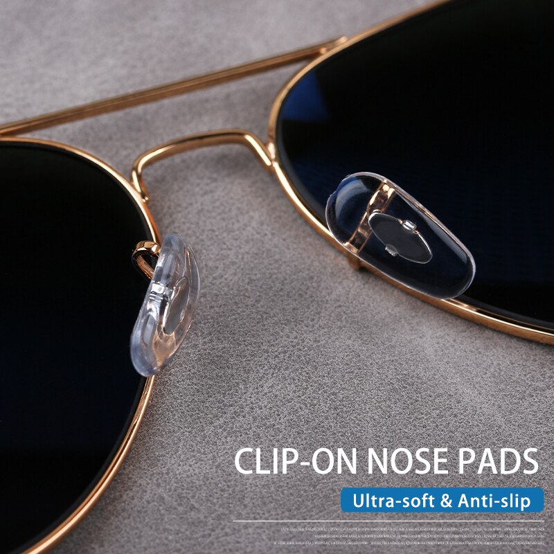 Colur_max 16mm clip-on substituição nariz almofadas para óculos de sol e outros eye-wear