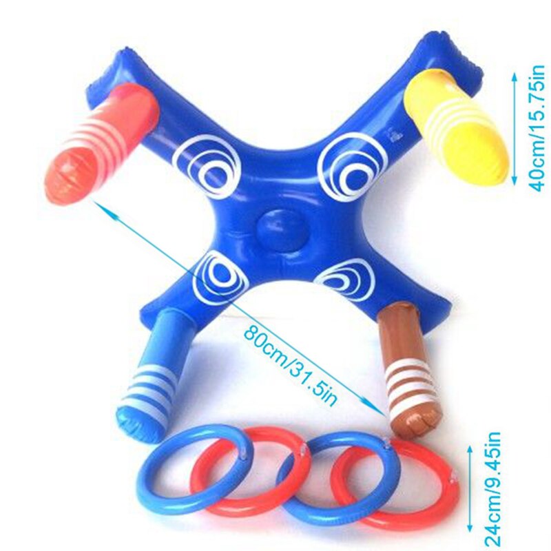 Aufblasbare Ring Werfen Zwinge Aufblasbare Ring Werfen Schwimmbad Spiel Spielzeug freundlicher draussen Schwimmbad Strand Spaß Sommer Wasser Spielzeug