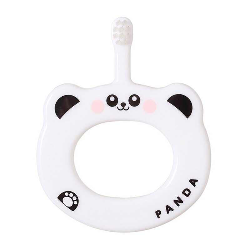 Baby Toothbrush Small Hand Ring Anti-card Throat Soft Hair Toothbrush Training Grip Children's Toothbrush: WT