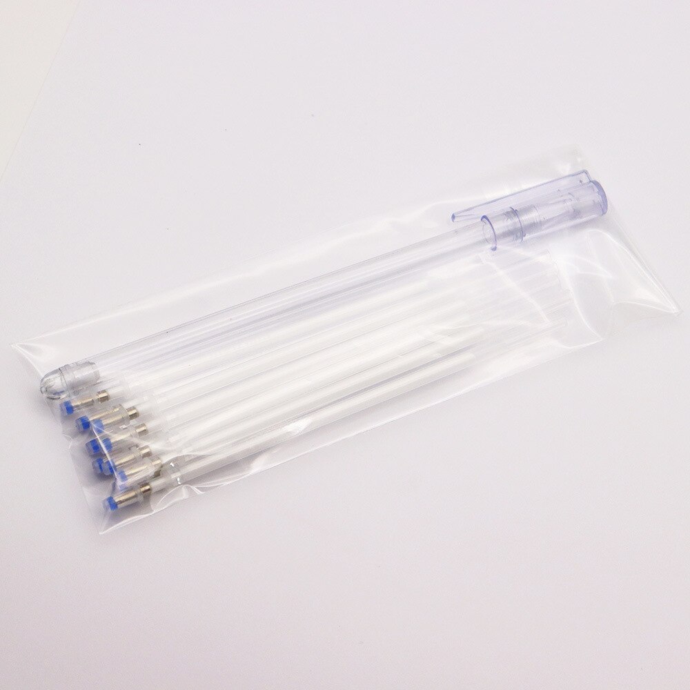 10Pcs/Set Heat Erasable Fabric Pens High Temperature Disappearing Fabric Marker Pen Line Marking DIY Craft Sewing Accessories: White