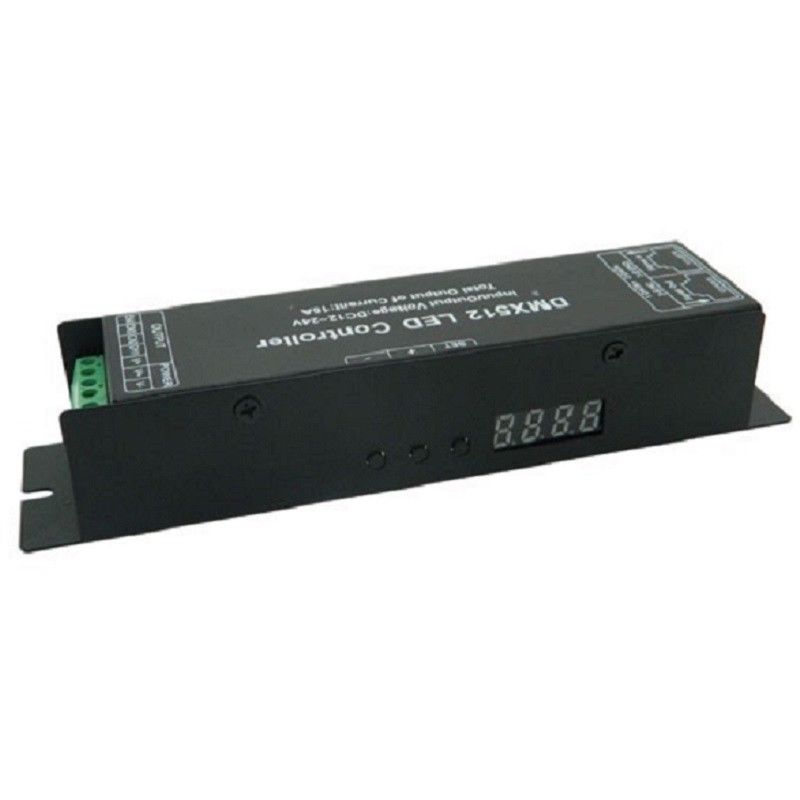 Dmx 512 dekoder driver dmx 512 rgbw controller til rgbw led strip lys 12v-24v: Default Title