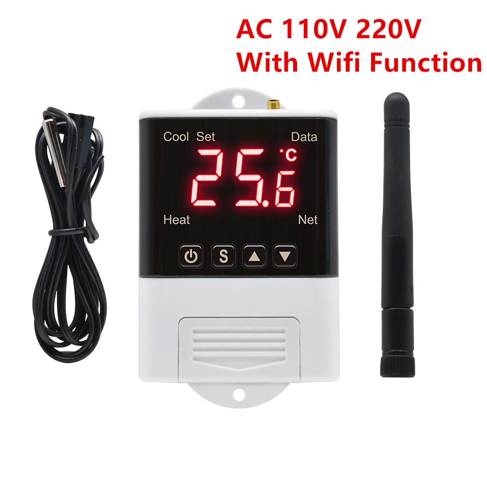 Termostato Digital AC 110V 220V, regulador de temperatura, interruptor de calefacción de refrigeración con función WIFI DTC1110 DTC1200: DTC1201 WIFI