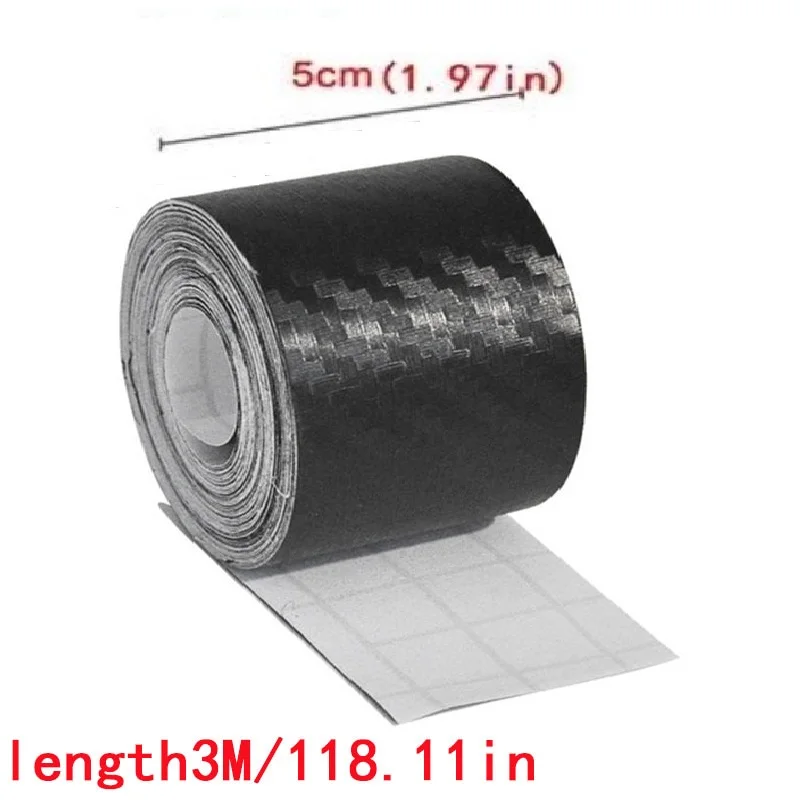 Fita adesiva de fibra de carbono para carro, fita de pano automotiva, à prova d'água, adesivo decorativo, seladores, hardware para casa: Branco