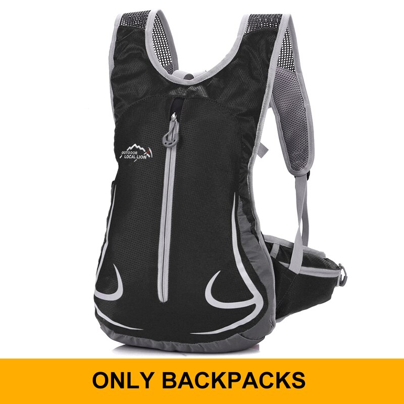 Travel backpack, ultra light ski rucksack, waterproof sports rucksack, suitable for cycling, hiking, hiking, camping, school run: black