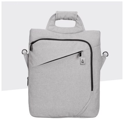 CAI Messenger Bag - 38x35x11cm - Laptop Shoulder Bag - Business Casual Tote - Unisex Oxford Fabric: Light Khaki