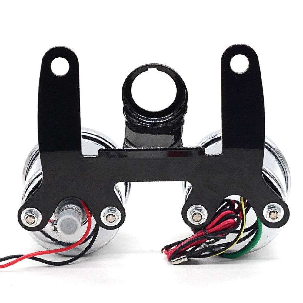 Snelheidsmeter Combinatie 12V 0-180 Km/h Led Universele Motorfiets Tours Toerenteller Gauge Met Stand