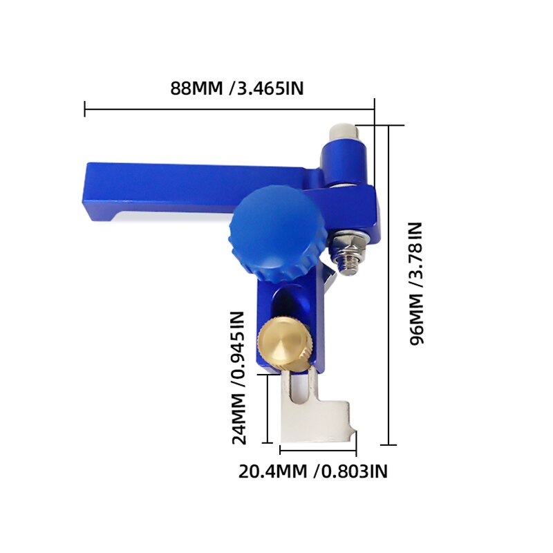 Miter Gauge Table Saw/Router With Rail Stop Aluminum Profile Fence Saw Assembly Ruler Carpenter DIY Woodworking Tool: Stopper