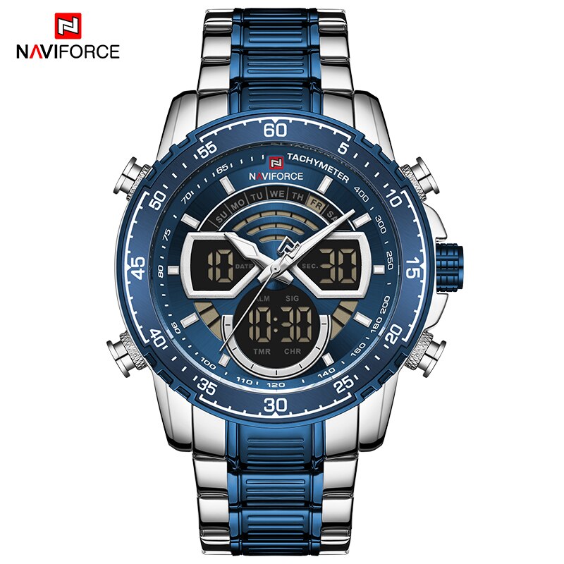 Mannen Horloges Naviforce Luxe Roestvrij-Staal Rosegoud Quartz Horloge Mannen Waterdichte Sport Horloges Relogio Masculino: SBE