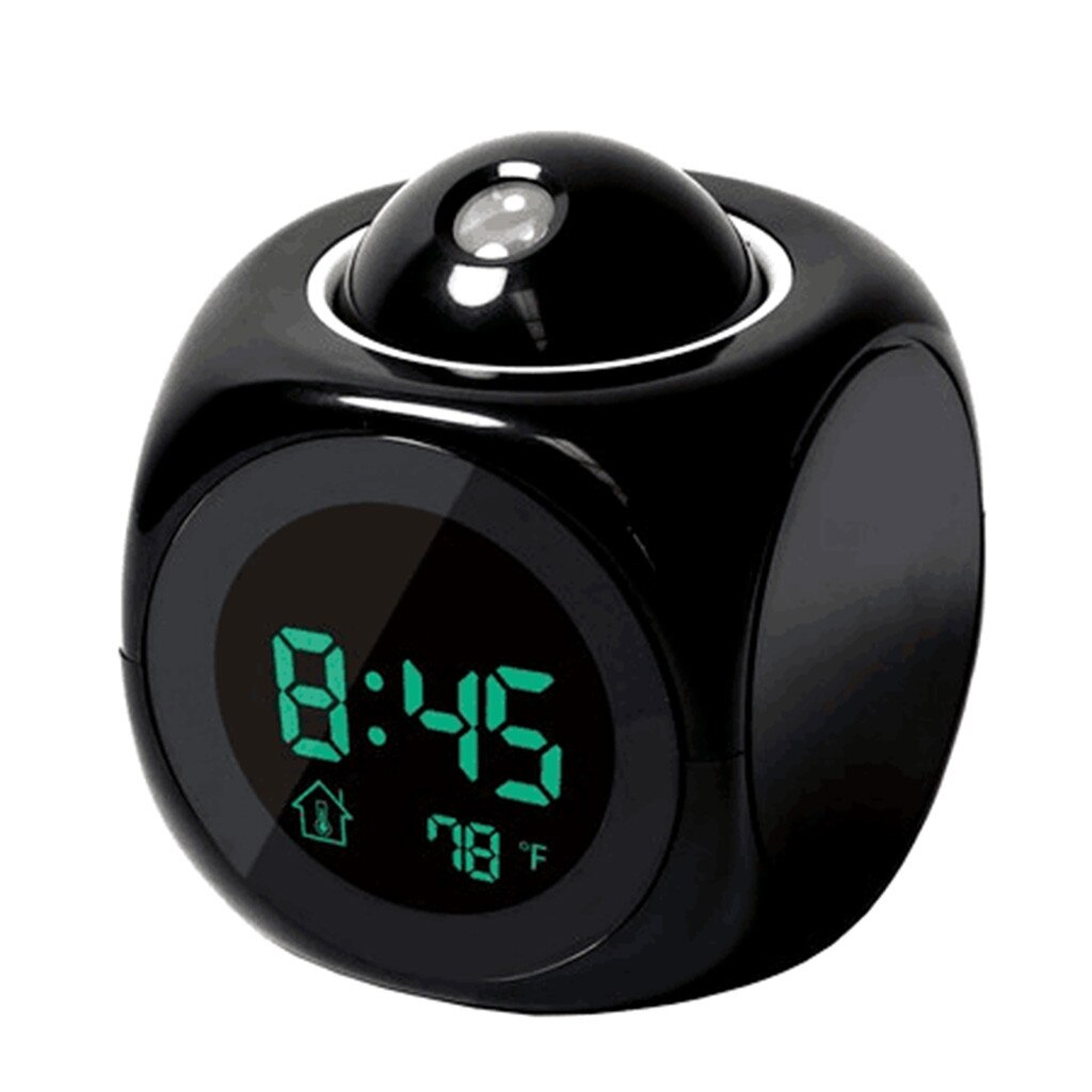 Multi-function Projection Alarm Clock Timers Temperature Projection Voice clock Kitchen Timer Countdown Alarm ClockS Timer Alarm: Default Title