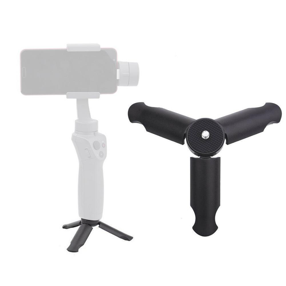 Sort bærbart mini stativ til dji osmo mobil 2 håndholdt til gopro telefon action kamera holder stabilisator gimbal stativ l1 v 7