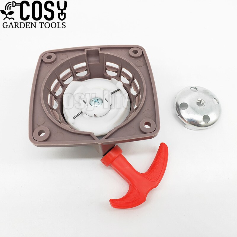 Rewind Recoil Starter Pulley Plate Kit For 139 Engine Motor 4 Stroke Brush cutter Trimmer 139F 34.6cc Lawn Mower Spare Parts