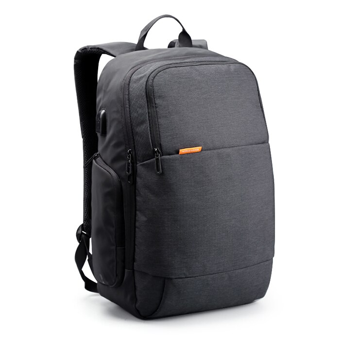 Kingsons Waterproof Men Backpack 15.6 inch Laptop Backpack Male Mochila Casual School Bags for Teenage Boys: Black