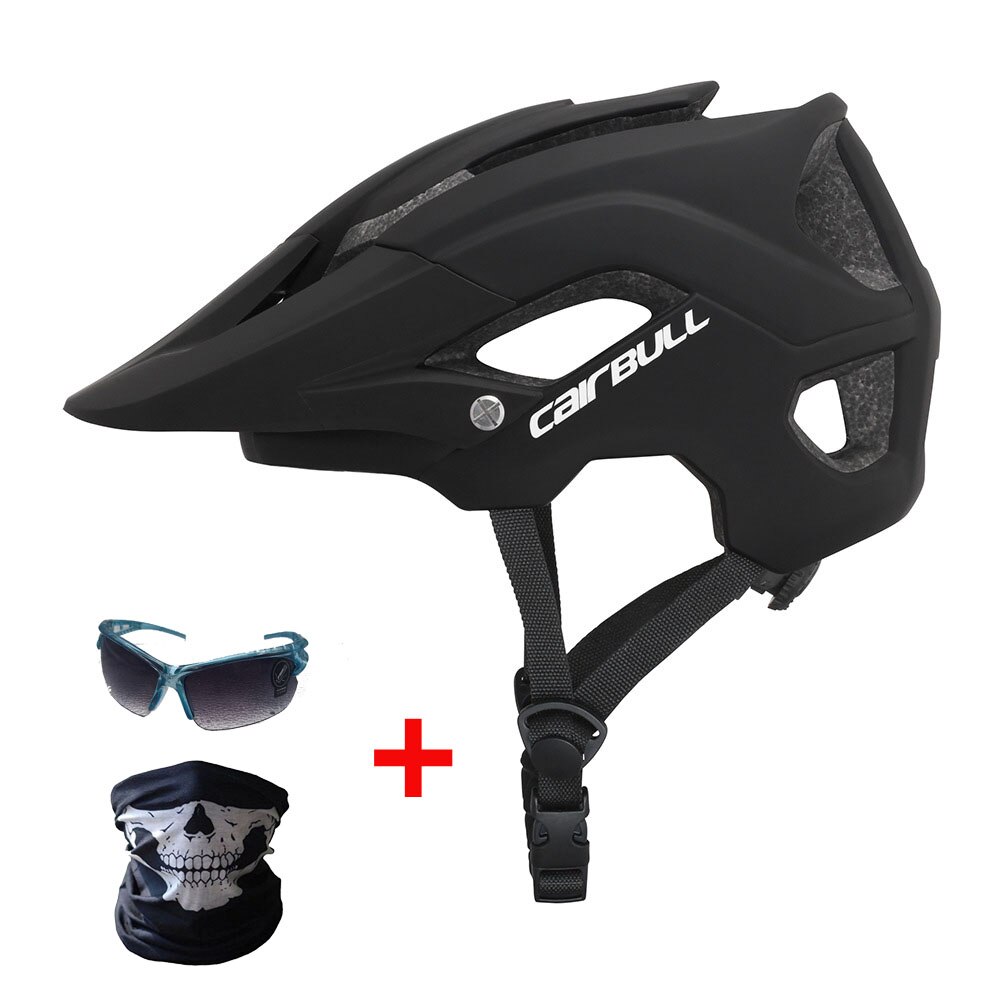 Cairbull Ultralight Fietshelm Integraal Gegoten Road Mountainbike Helm Outdoor Sport Dh Mtb Fiets Helm: Clear / M