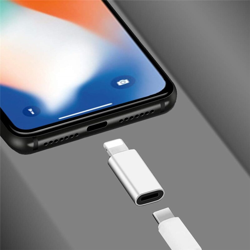 USB C Female To Lightning Male Adapter for IPhone 11 12 Pro Max Mini XS XR X Type C To IOS Charging Sync Charger Cable Converter