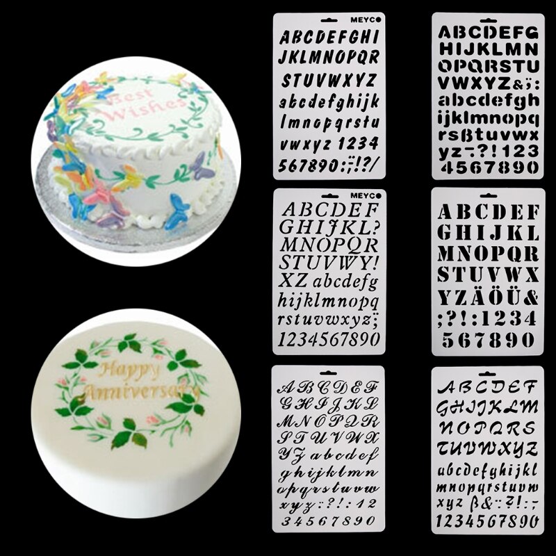 Alfabet Letter Nummer Fondant Cutter Mould Cake Cookie Decorating Bakvorm