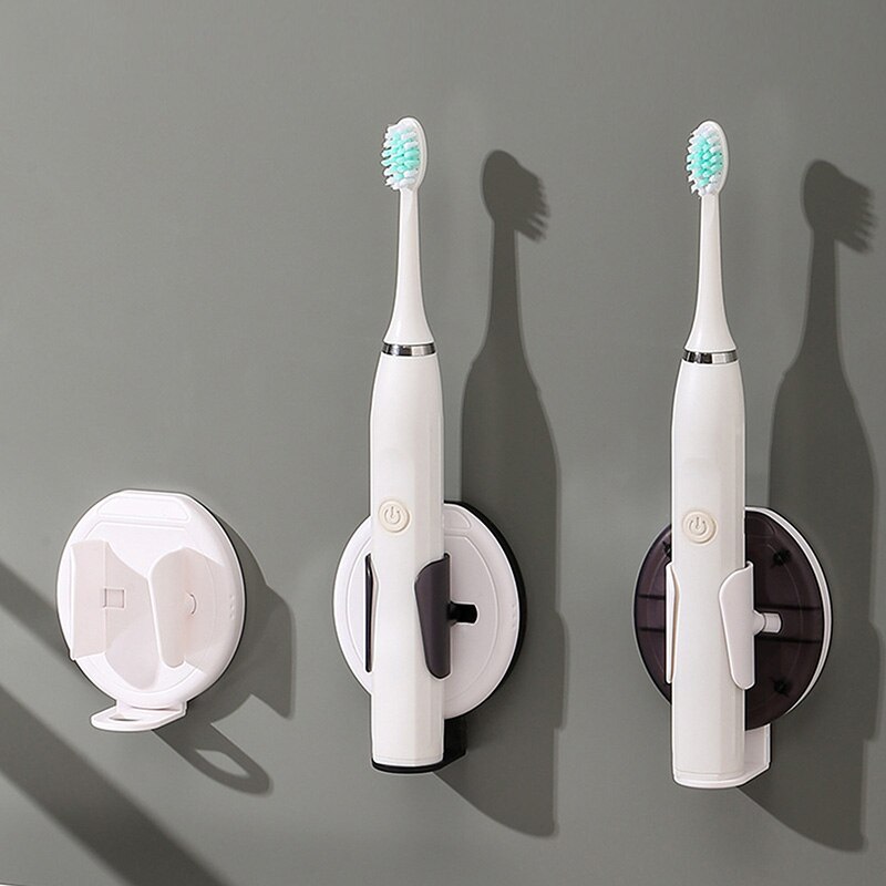 Electric Toothbrush Holder Adapt Wall-Mount Bathroom Space Saving Traceless Toothbrush Organizer Stand Adhesive Rack Accessorie