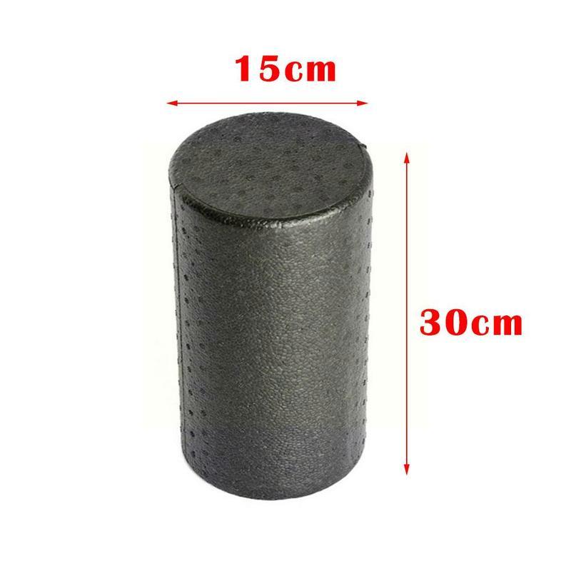 30 x 15cm epp-schaumstoffrolle, hohe fitness-massagerolle, trainingsgerät, schwarz, workout-sport, yoga, fitness, balance-stein, bl  i2 k 6