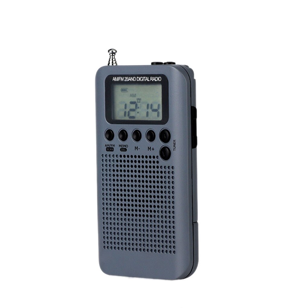 Draagbare Am Fm Digitale Radio Pocket Mini Digitale Tuning Radio Ontvanger Lcd-scherm Radio Stations 3.5Mm