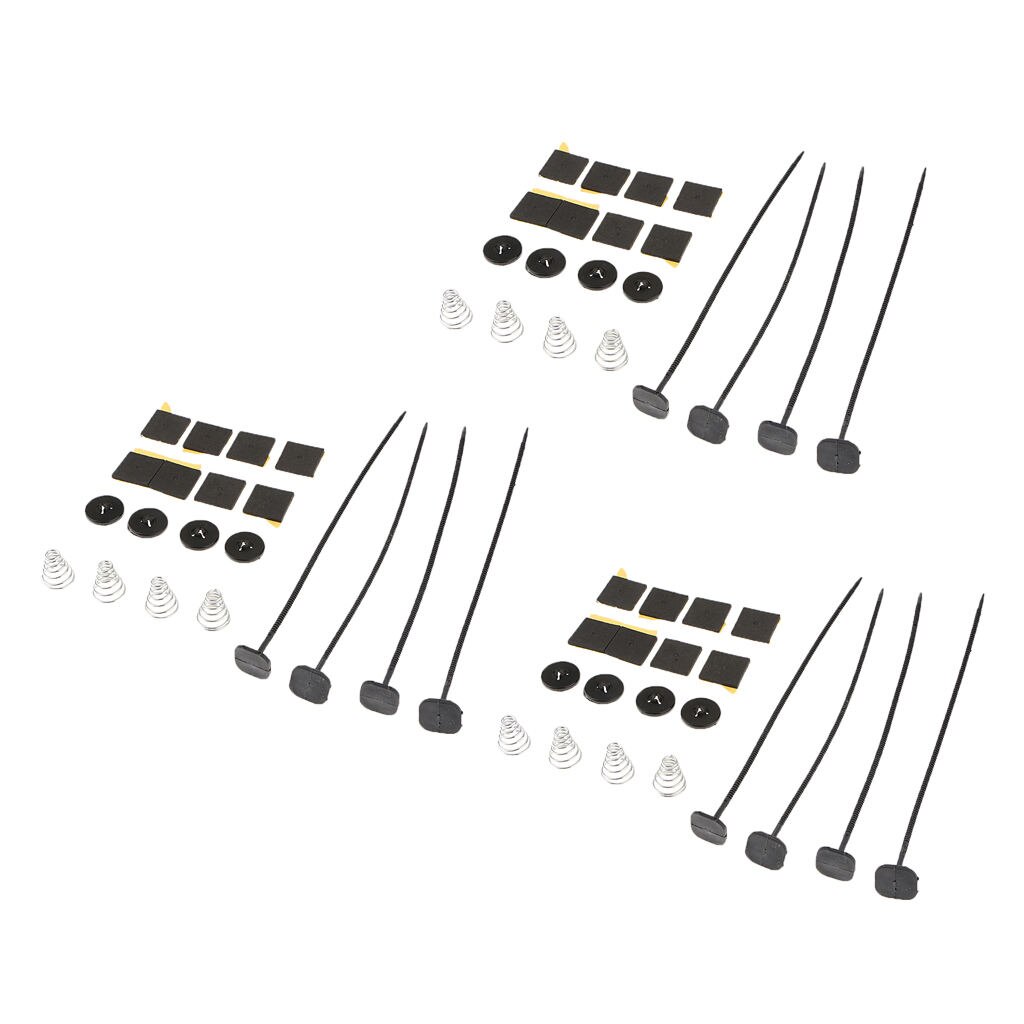 Universal Radiator Mount Mounting Kit Electric Fan Tie Strap Kit (3 Set)