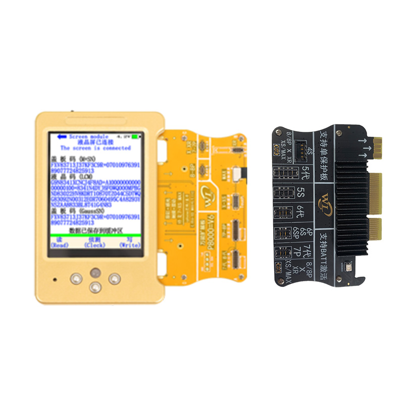 WL V6 foriphone8/8 P/11/11pro/11 promax Screen Originele Kleur Reparatie Batterij Coder Data tester Lichtgevoelige: host with 2modules