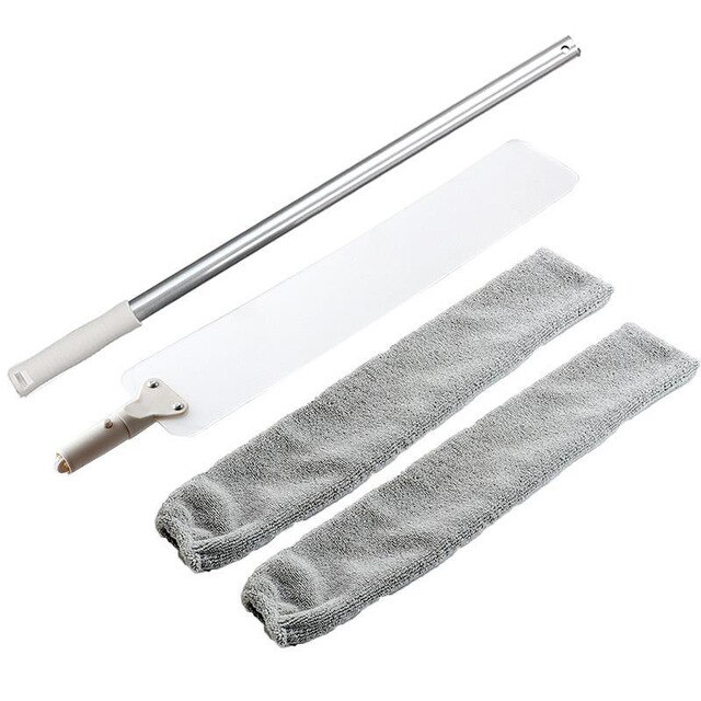 Flexibilidad Gap limpieza artefactos retráctil cepillo de limpieza cabecera cepillo para polvo pincel de mango largo: Grey