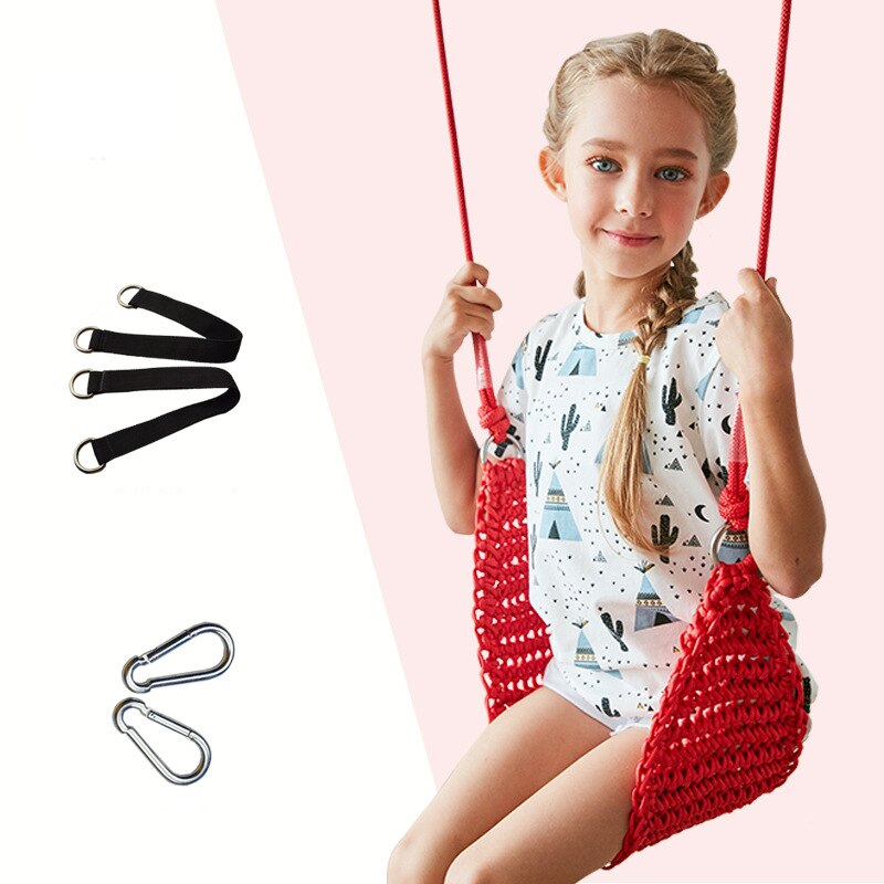 Handgemaakte Weven Swing Stoel Kinderen Swing Kids Hangmat Schommel Tuin Opknoping Stoel Voor Buitenshuis Binnenshuis Familie Kamer Games Speelgoed