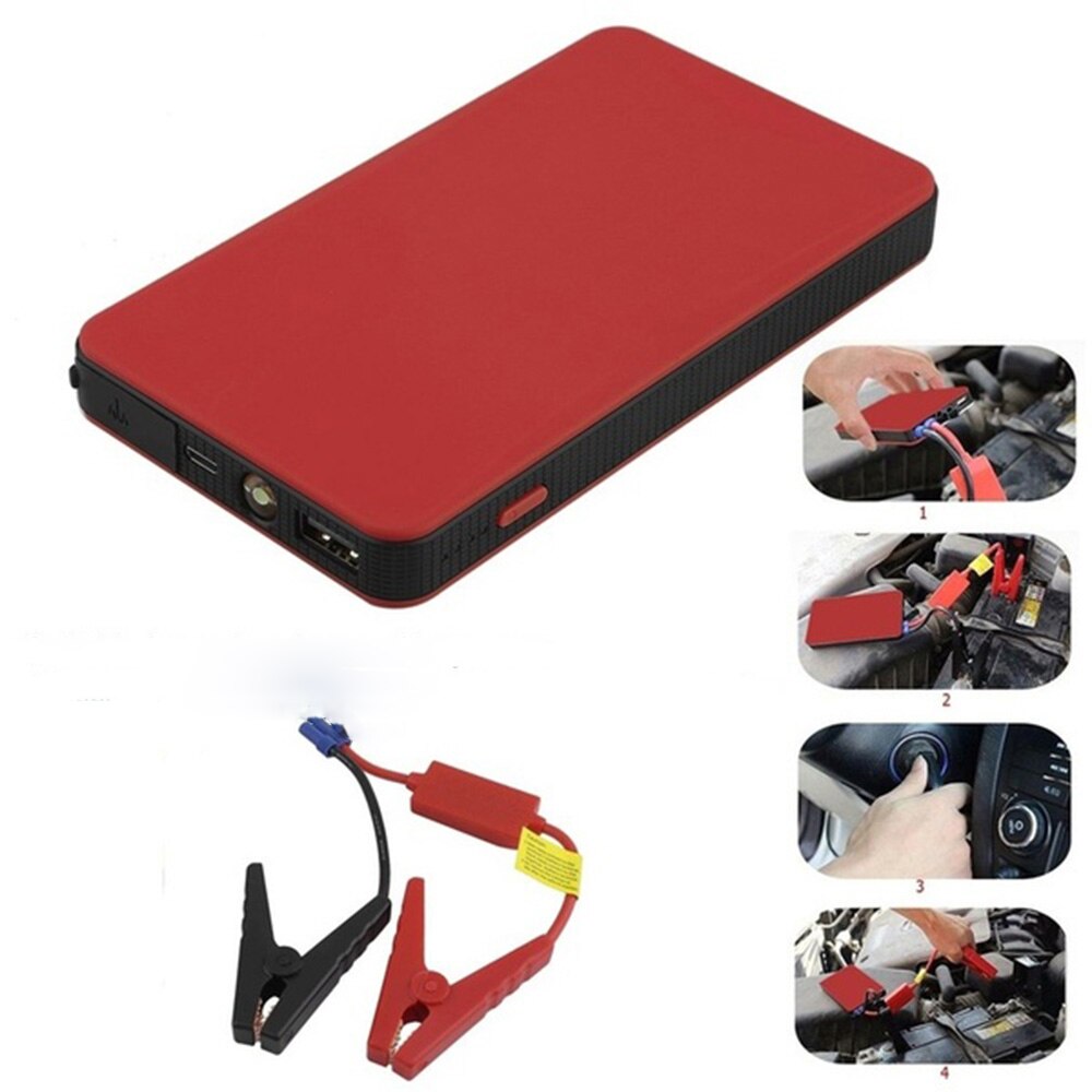 Mini Draagbare 12V 8000mAh Auto Batterij Jump Starter Auto Jumper Motor Power Bank Opstarten Auto Batterij Booster