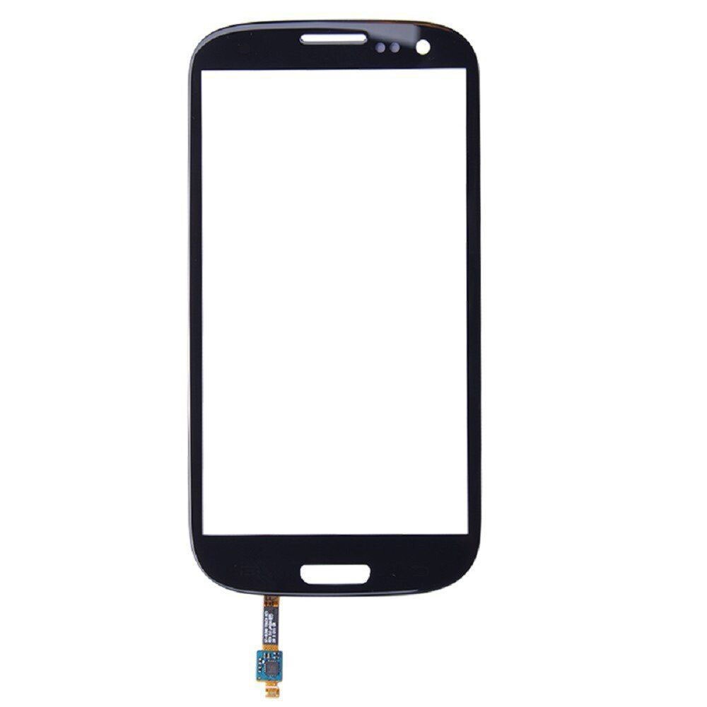 Pantalla táctil para móvil, digitalizador de lente de cristal frontal con piezas de repuesto adhesivas gratis para Samsung Galaxy SIII S3 i9300