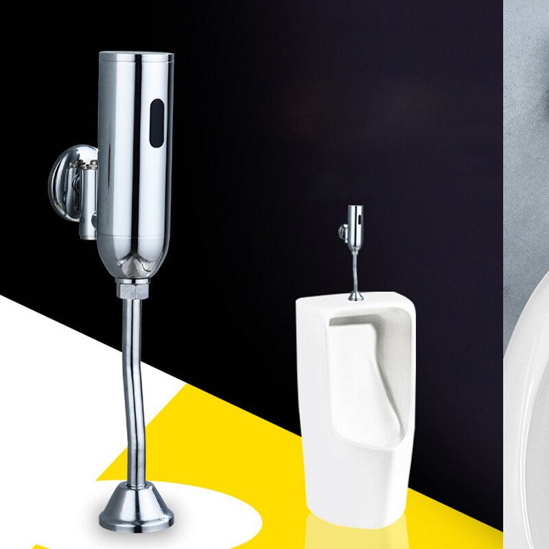 Bathroom Sensor Touchless Urinal Flush Valve Toilet Exposed Wall ...