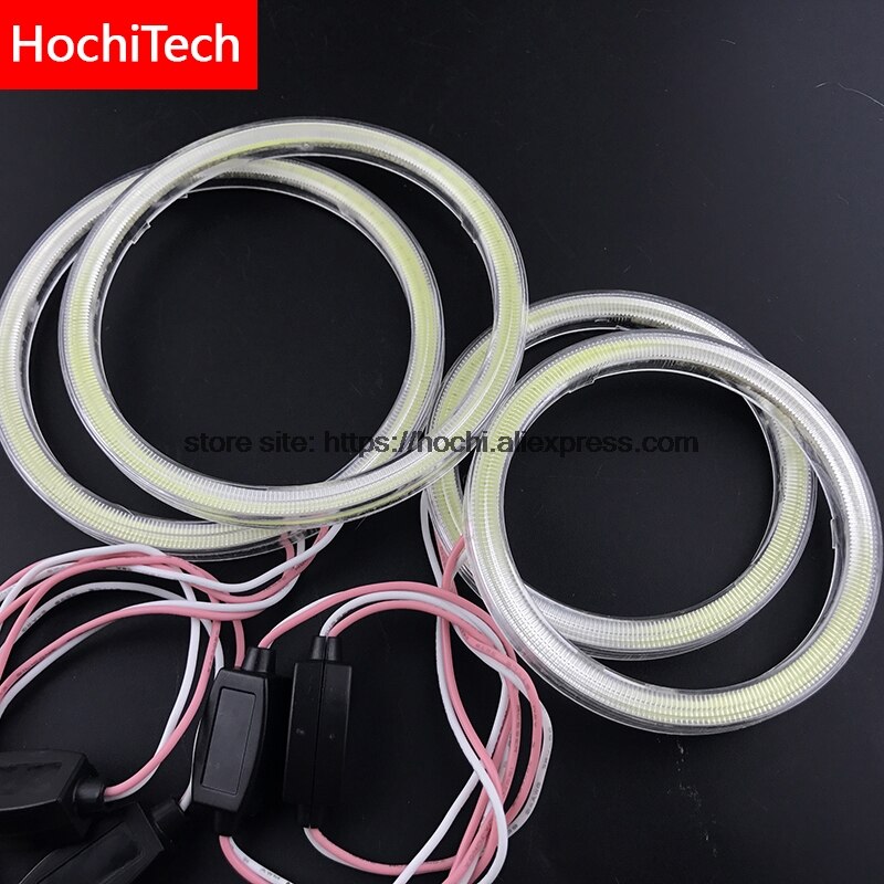 Para SsangYong Kyron 2007 COB Led luz de día blanco Halo Cob Led Ojos de Ángel anillo de Error libre Ultra brillante