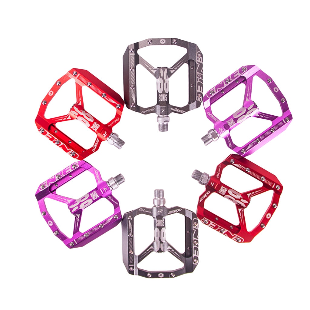 Myzrh Mtb Bmx Bicycle Pedal Ultralight Aluminium Alloy Pedals Du Bearing 1pair Outdoor Bicycle Accessories Camping Tools #LR2