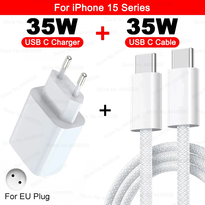 35W PD USB C Charger Fast Charging For Apple iPhone 15 14 13 12 11 16 Pro Max Plus Fast Charger Type C Phone Cable Accessories: CH