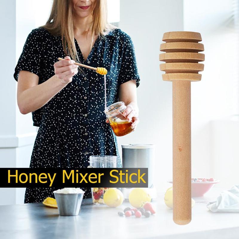 24 piezas Mini Dippers de miel de madera vajilla café leche té agitador palos cuchara utensilios de cocina