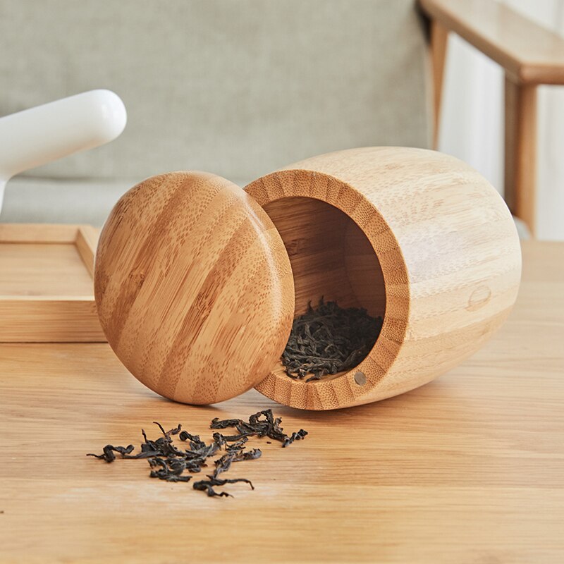 Japan Style Wooden storage box organizer for kung fu tea/candy /snack Bamboo box with lid storage tank
