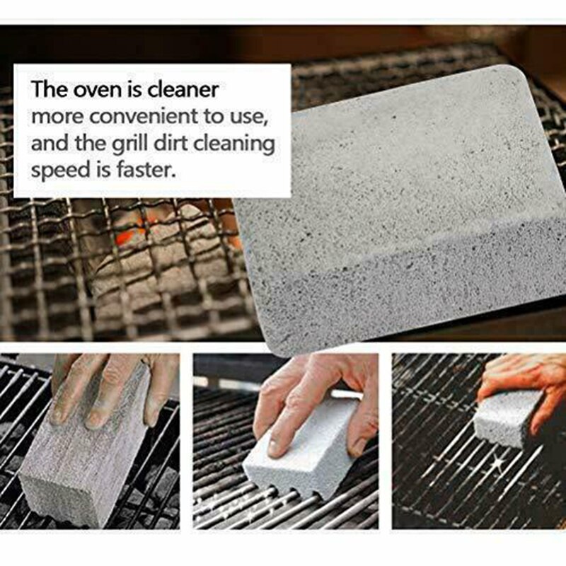 1PC BBQ Grill Cleaning Brick Block Barbecue Cleaning Stone BBQ Racks Stains Grease Cleaner BBQ Tools Kitchen Gadgets Decorates