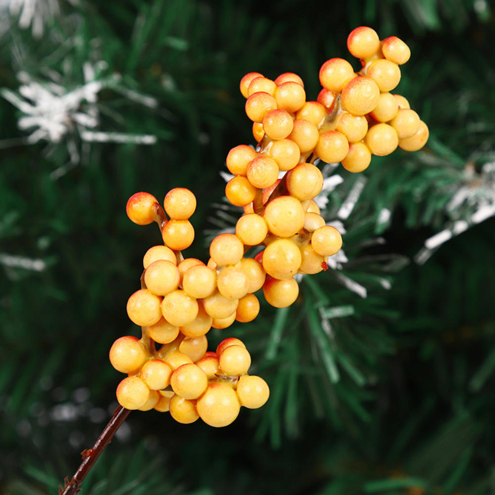 Kerstbessen Kunstmatige Dennenappel Kerstversiering Simulatie Nep Bloem Dennenboom Tak Diy Home Party Bruiloft Decor: Light Grey
