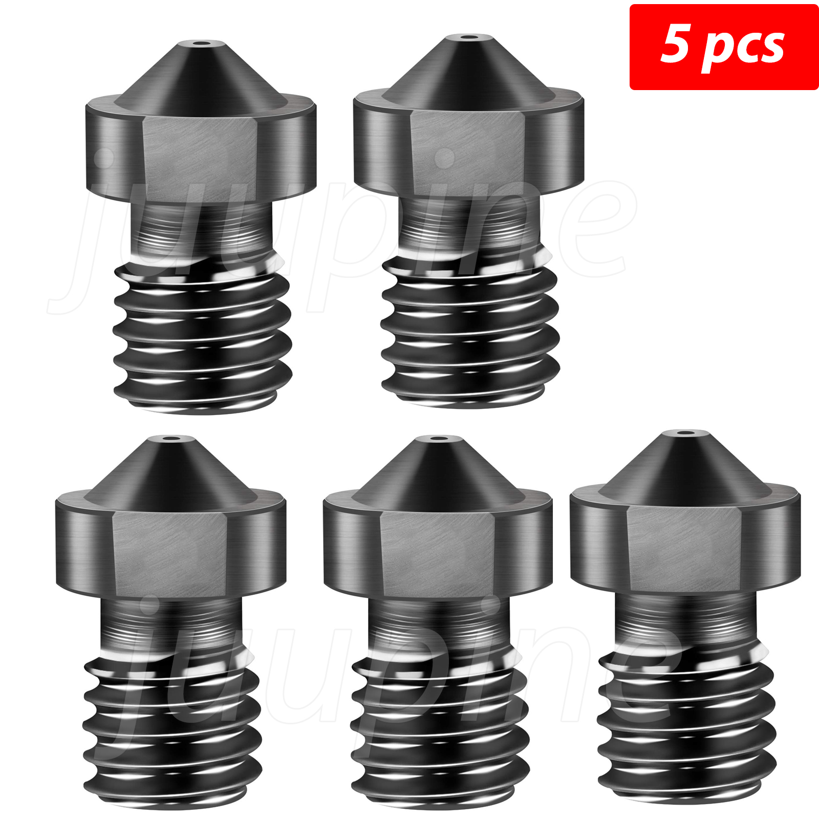 Buse E3D V6 en acier trempé pour imprimante 3D, pièces 0.2, 0.4, 0.6, 0.8, pour Ender 3 Hotend Titan Extruder Prusa I3 MK3: 0.2mm / green