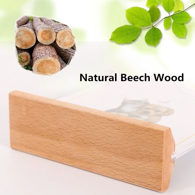 A5 Magnetic Acrylic Sign Holder Cardboard Display Stand Store Advertising Wooden Poster Frame Paper Photo Frame