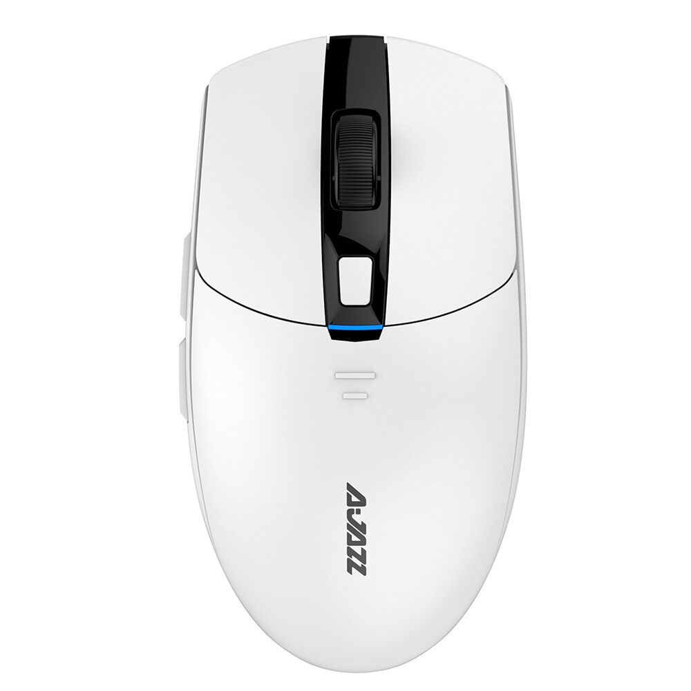 Ajazz i303Pro Wireless Mouse Gaming Mouse Lightweight PixArt PMW3338 Chip Wireless Driver 6 Colors LED Light Adjusting 16000DPI: white color