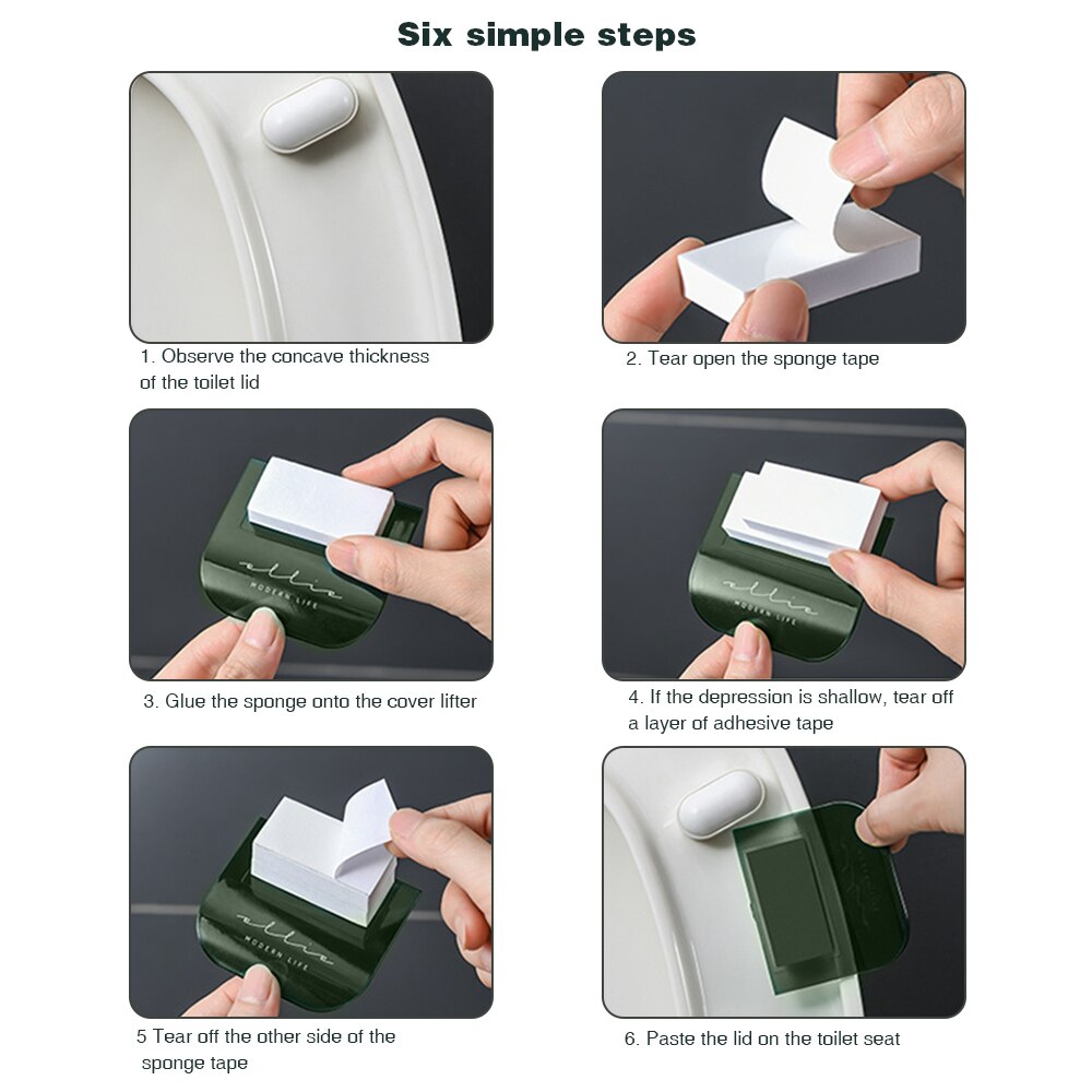 1pc Simple Nordic Toilet Seat Cover Lifter Sanitary Closestool Seat Cover Handle Lid Lifer Toilet Seat Lifter Bathroom Supplier
